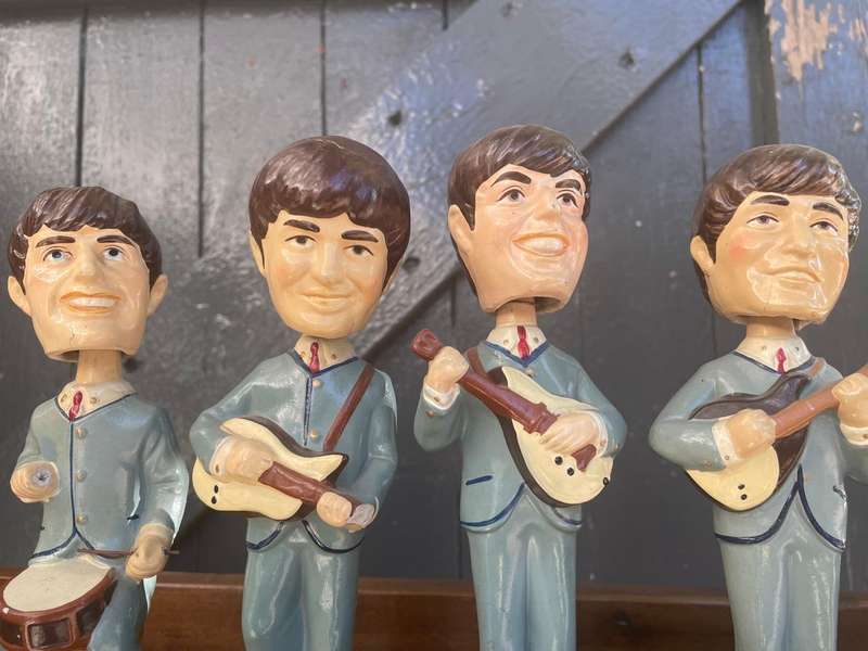 Rare set of Beatles Bubblehead Dolls circa 1964