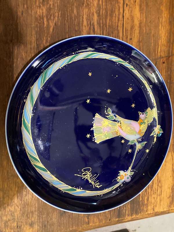 Beautiful Rosenthal Peacock Plate ( 20 cm)