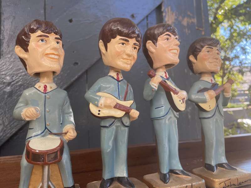 Rare set of Beatles Bubblehead Dolls circa 1964