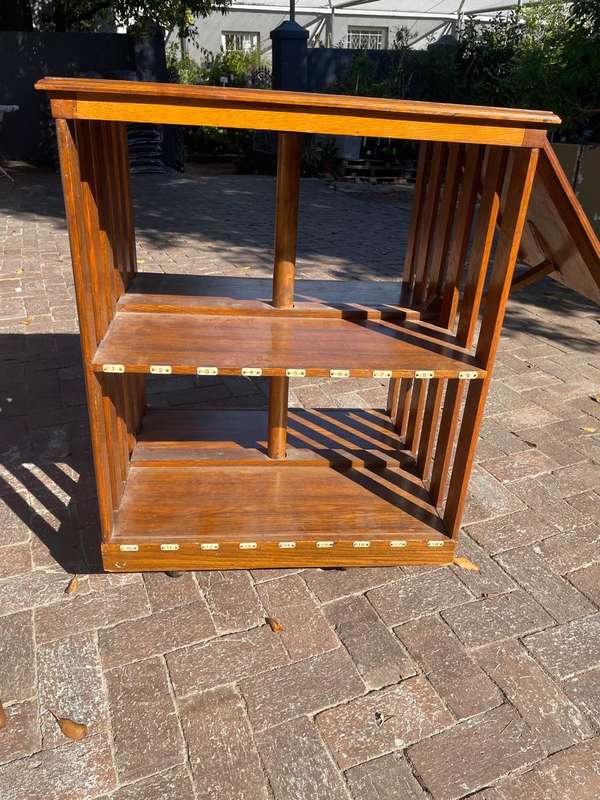 Beatiful Teak Revolving Boodcase ( 90 x 68 x 55 cm )