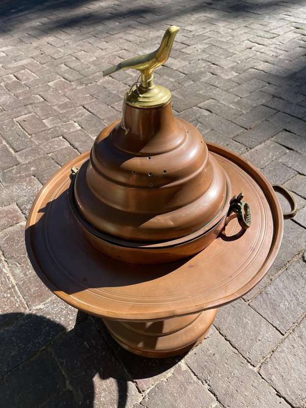 Brass Coal Warmer ( 60 x 43 x 43 cm )