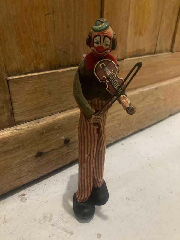 Vintage Windup Clown ( 23 cm )Not working