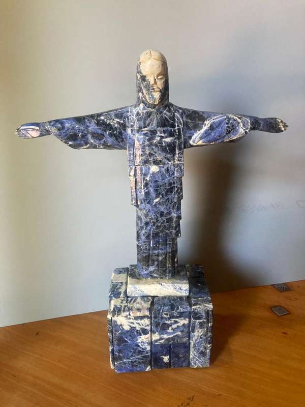 Lapus Lazuli Figurine of Jesus( 35 cm )