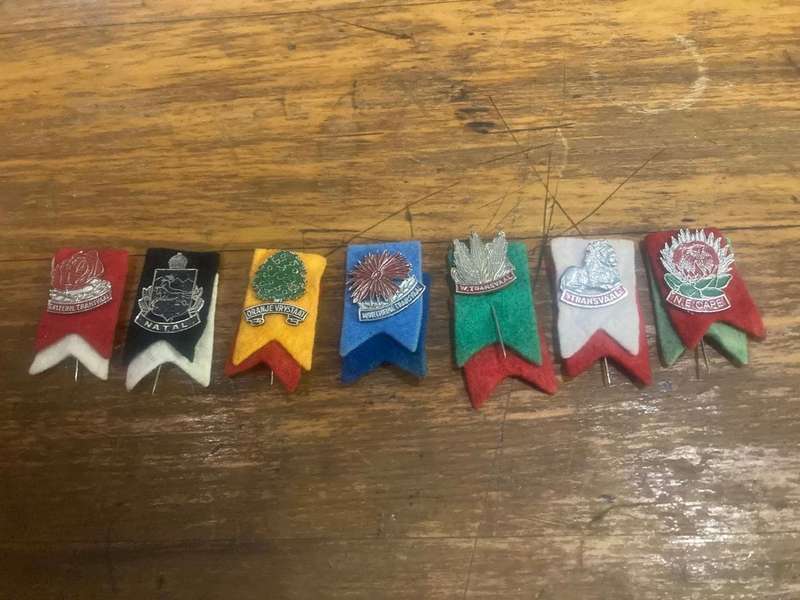 Rugby Pins : Collection of 7 Vintage Rugby Pins