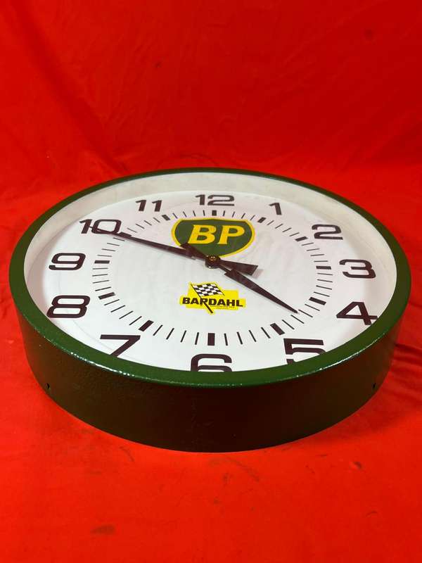 Vintage BP Metal Clock