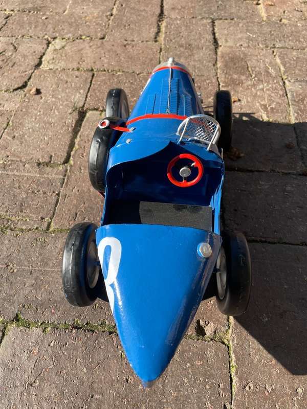 Vintage Tinplate Racecar ( 38 cm )