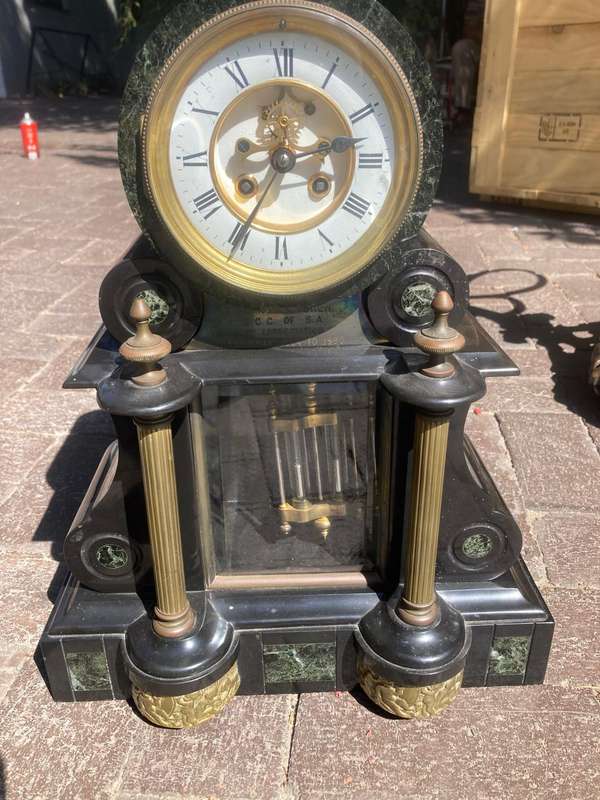 Vintage Slate Clock