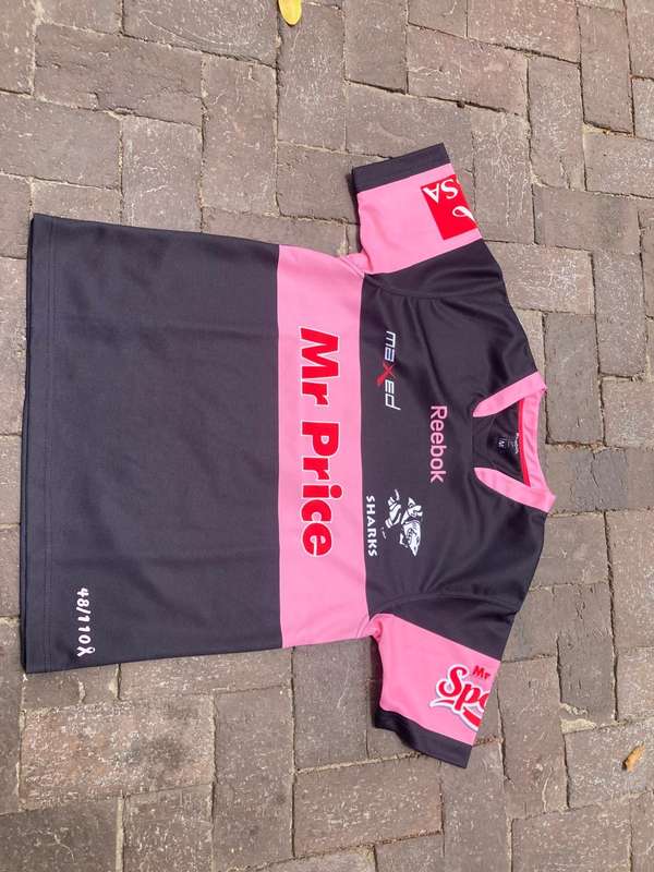 Rugby: Limited Edition Sharks against Breast Cancer Jersey.