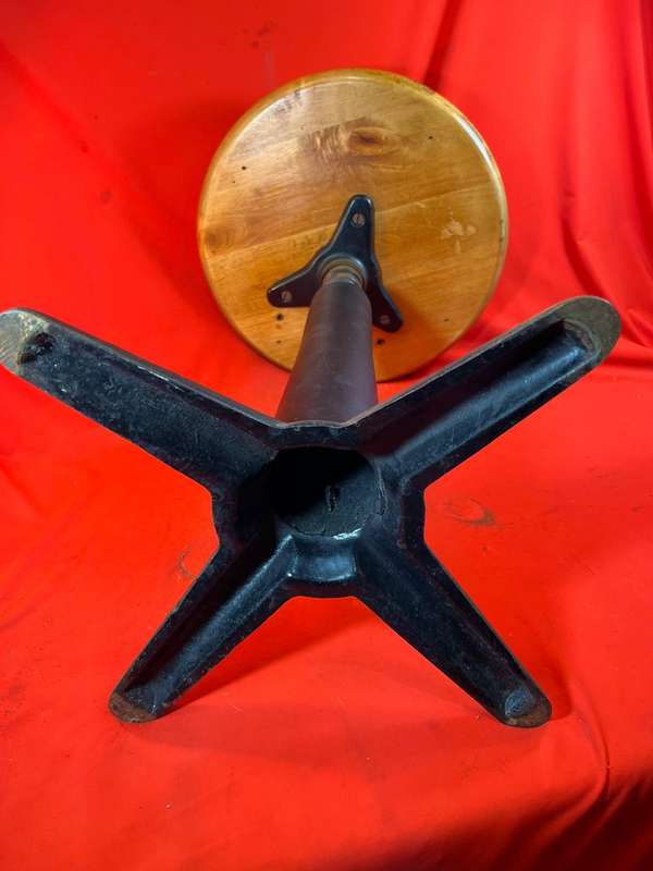 Rare Cast Iron Singer Chair