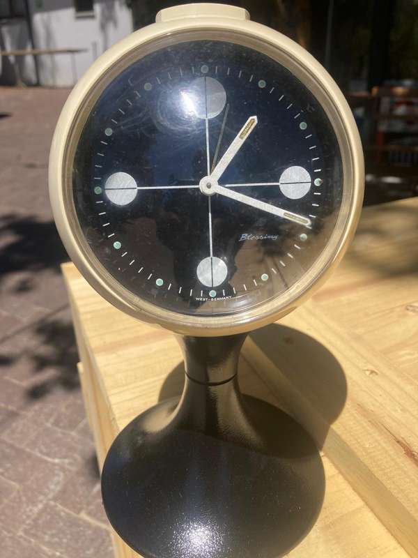 Midcentury Space Age Foot Alarm Clock by Blessing( Working)