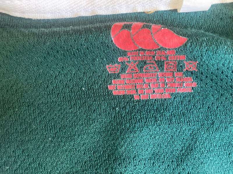 Rugby: Springbok Players Jersey vs All Blacks