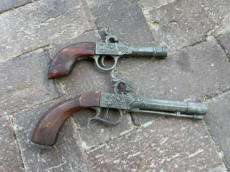 Pair of Flintlock Display Pistols