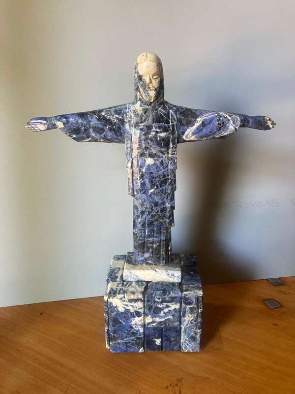 Lapus Lazuli Figurine of Jesus( 35 cm )