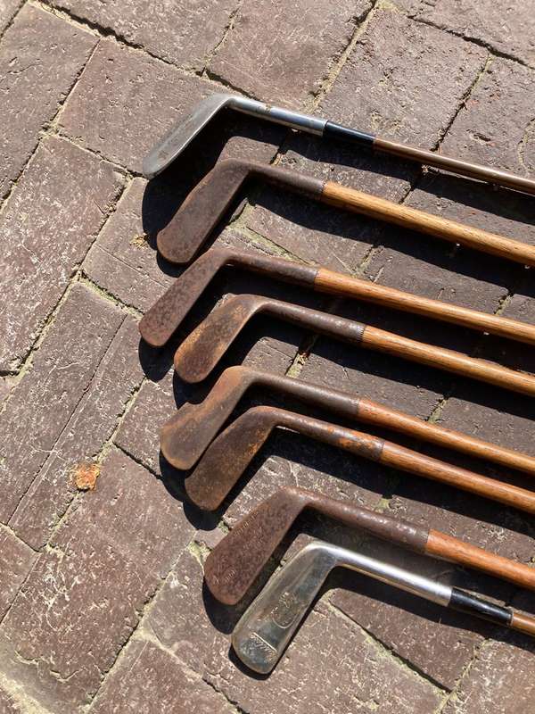 Set of Vintage Hickory Golfclubs