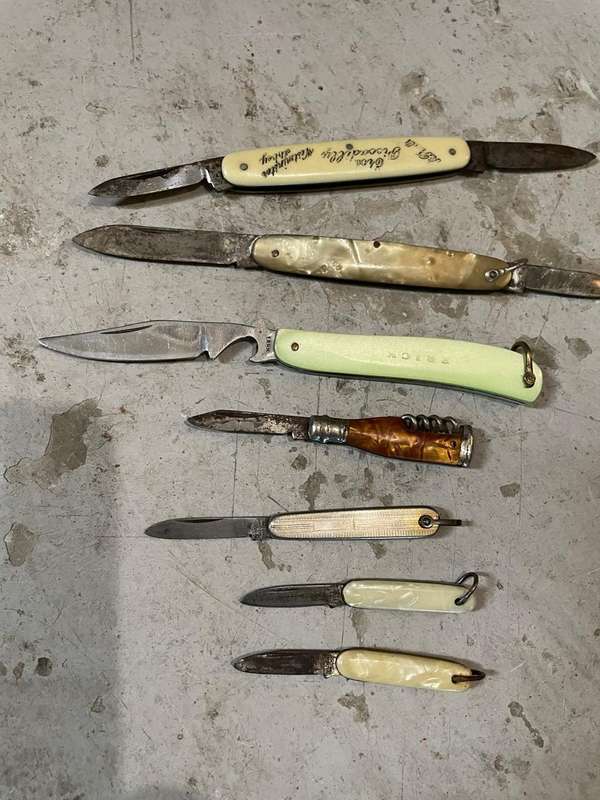 Collection of 7 Miniature Pocket Knives