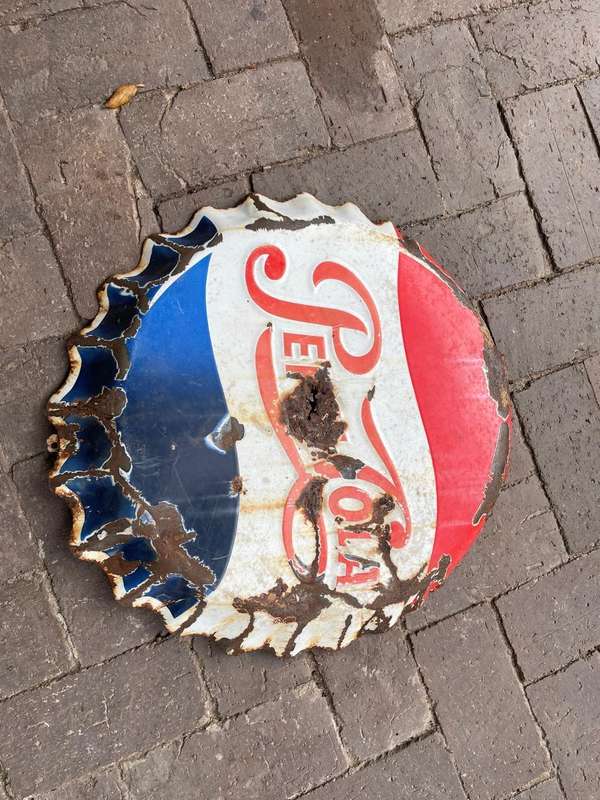 Original Enamel Pepsi Sign