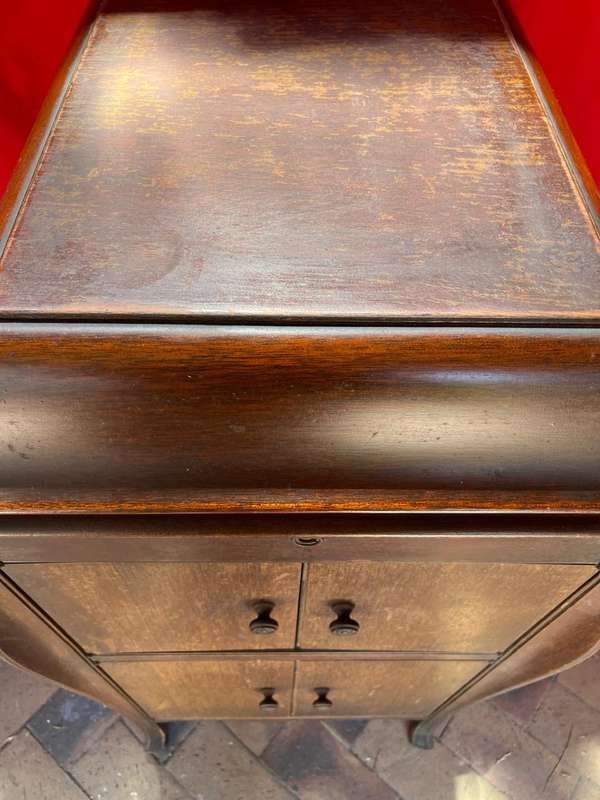 Oak Cased His Masters Voice Gramophone ( Working)