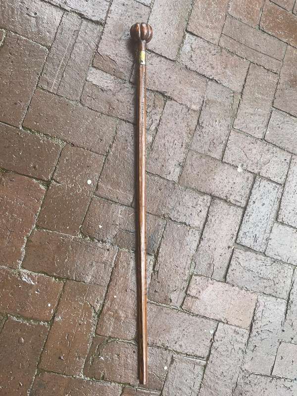 Boer War : POW Walking Stick St Helena 1901