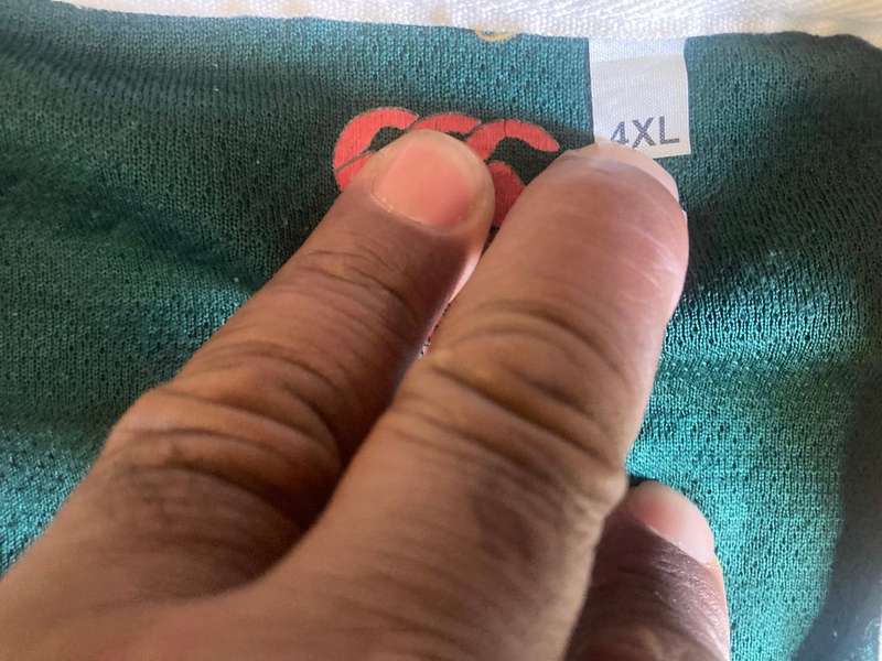 Rugby: Springbok Players Jersey vs All Blacks