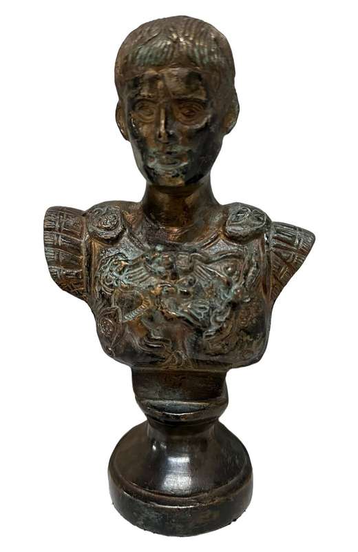 Bronze Bust of Julius Ceasar ( 17 cm )