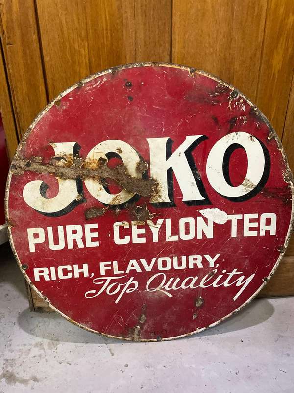 Original Enamel Sign Joko Ceylon Tea