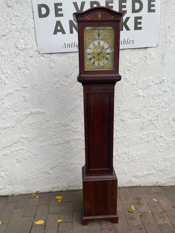 Beautiful Mahogany Gustav Becker Longcase Clock ( 153 x 28 x 18cm )