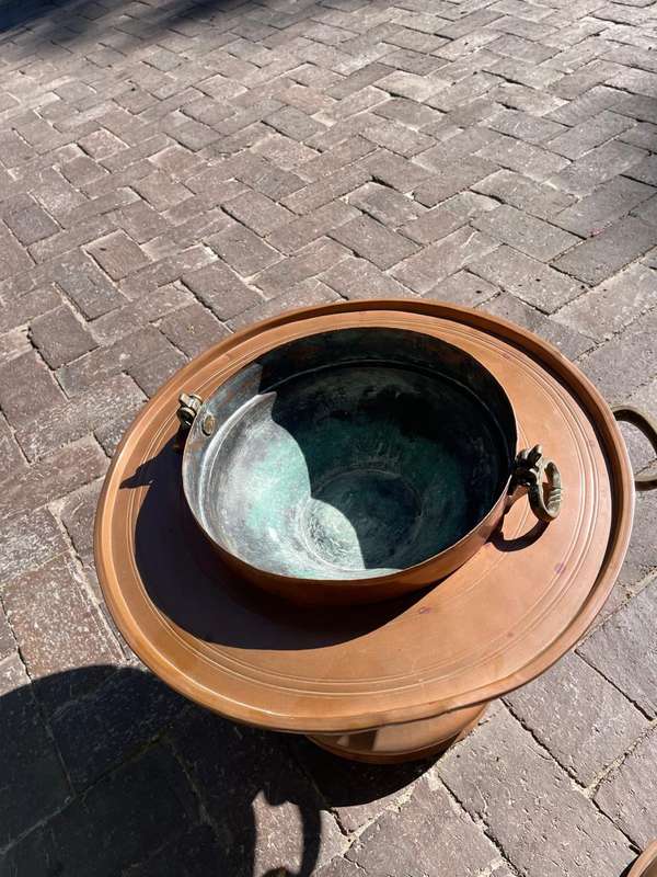 Brass Coal Warmer ( 60 x 43 x 43 cm )