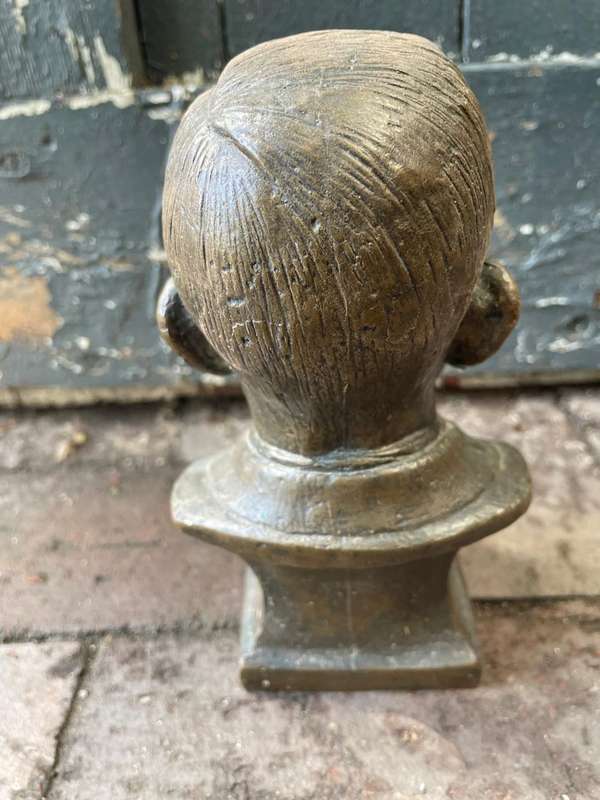Boer War:Bronze Bust of Genl. De Wet ( Coert Steynberg) 18 cm