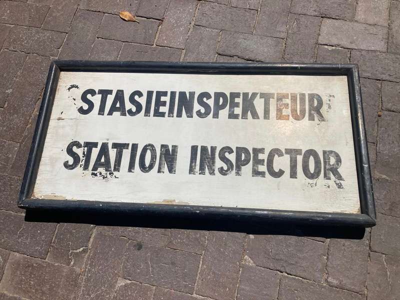 Original Railways Doublesided Platform Sign ( 91 x 46 cm )