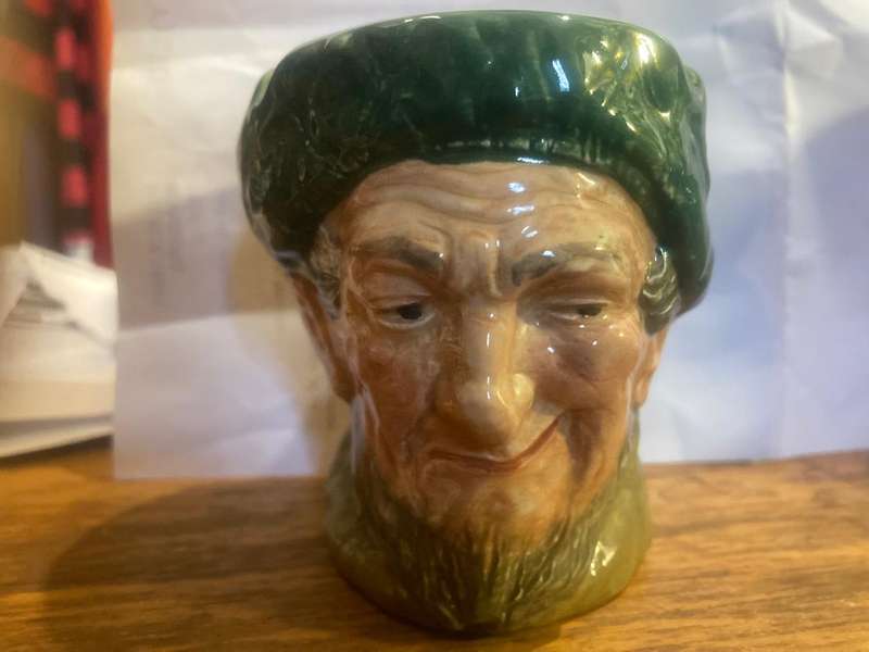 Collection of Royal Doulton character jugs , ashtrays and candle snufflers