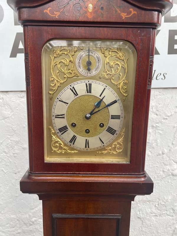 Beautiful Mahogany Gustav Becker Longcase Clock ( 153 x 28 x 18cm )