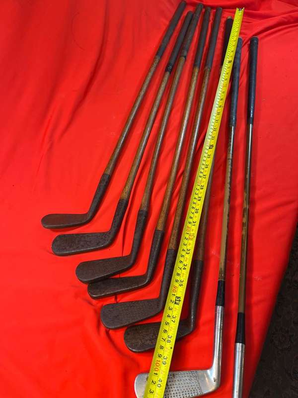Set of Vintage Hickory Golfclubs