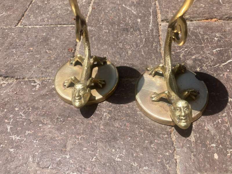Pair of Brass Candelsticks ( 15 cm high)