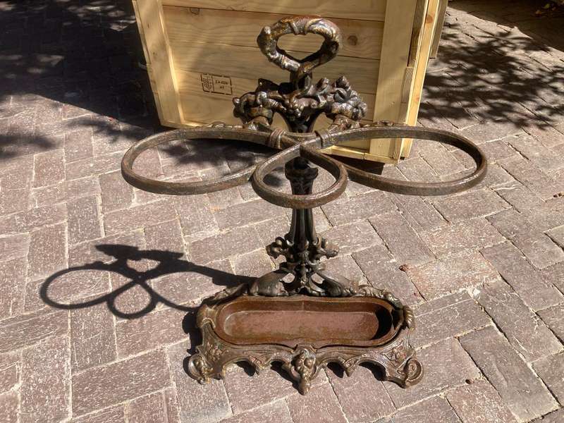 Rare Cast Iron Umbrella Stand