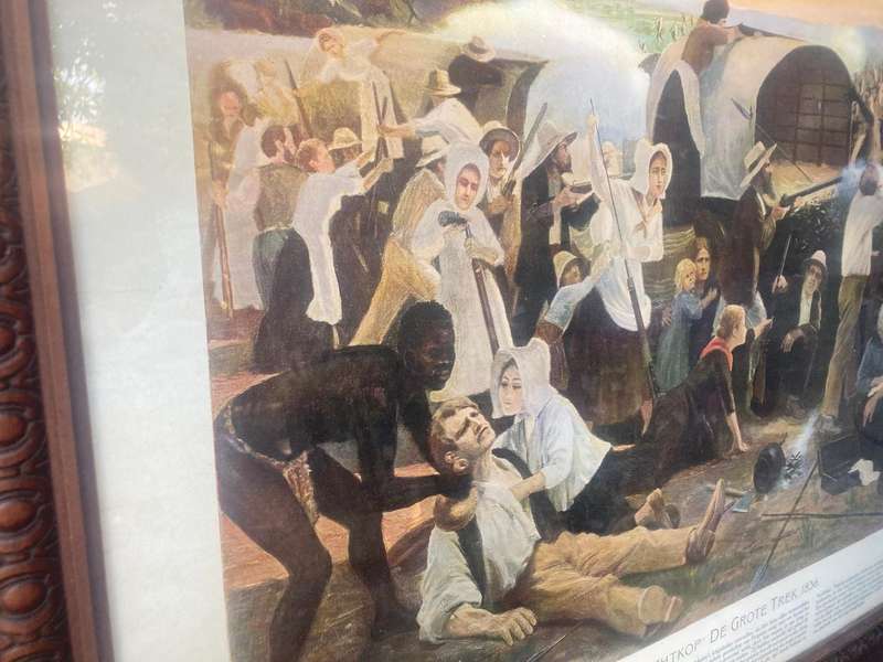 Rare Africana Print: Vechtkop (80 x 65 cm )