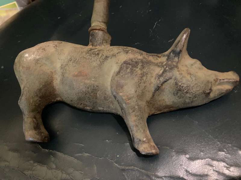 Rare Cast Iron Pig Doorstop