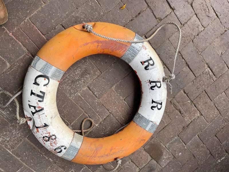 Pair of Life Buoys from a ship