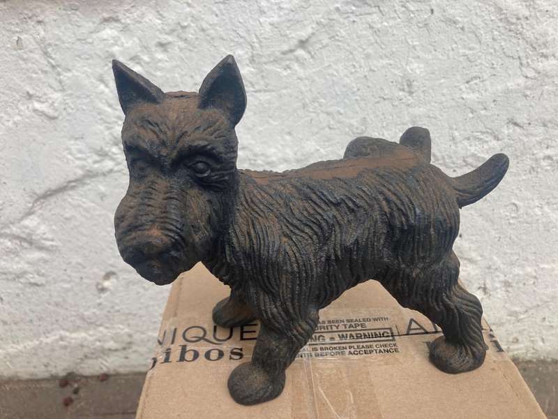 Cast Iron Scotty Dog Doorstop ( 20 x 16 cm )