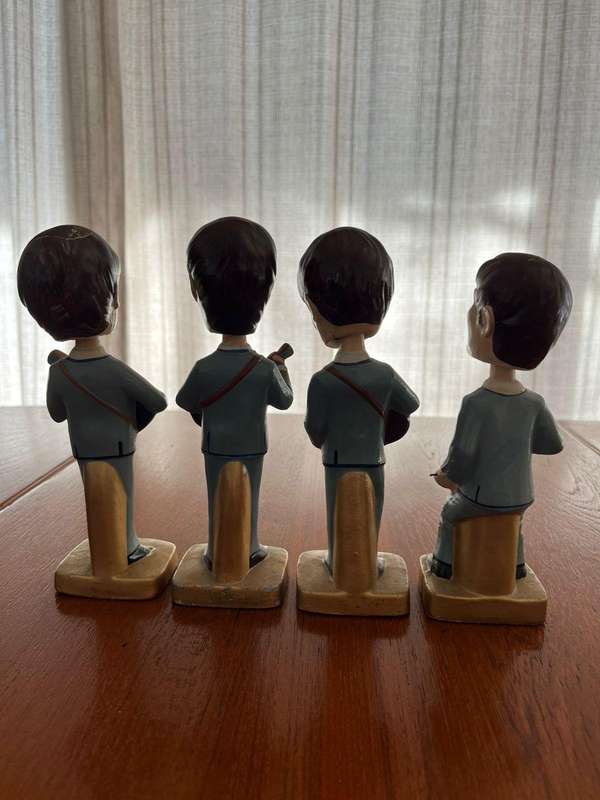 Rare set of Beatles Bubblehead Dolls circa 1964