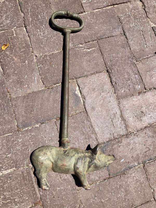 Rare Cast Iron Pig Doorstop