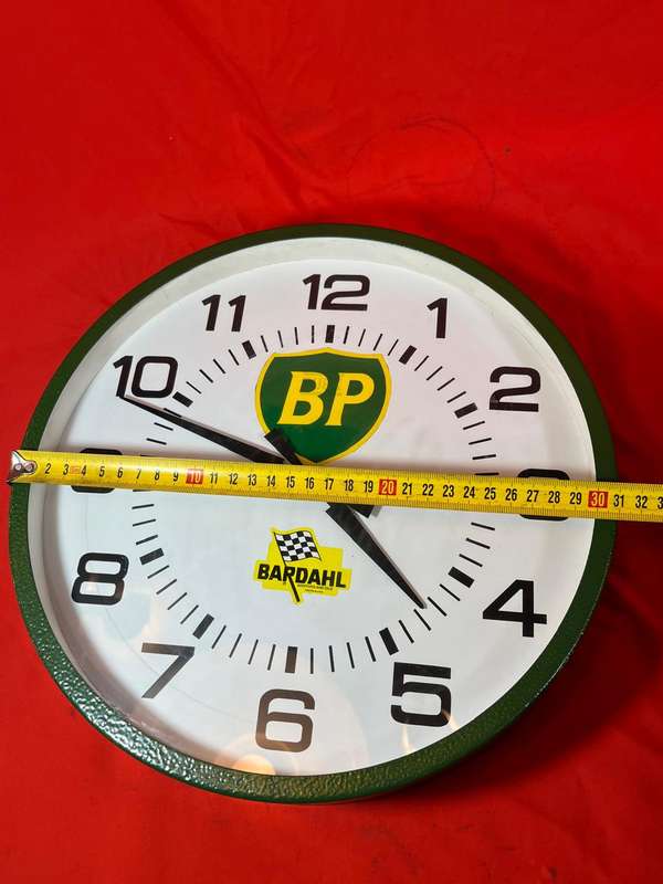 Vintage BP Metal Clock