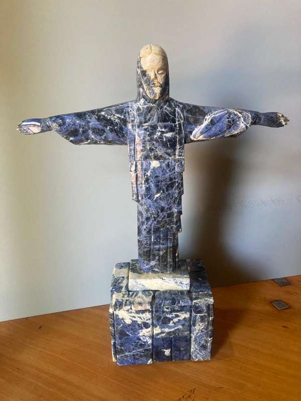 Lapus Lazuli Figurine of Jesus( 35 cm )