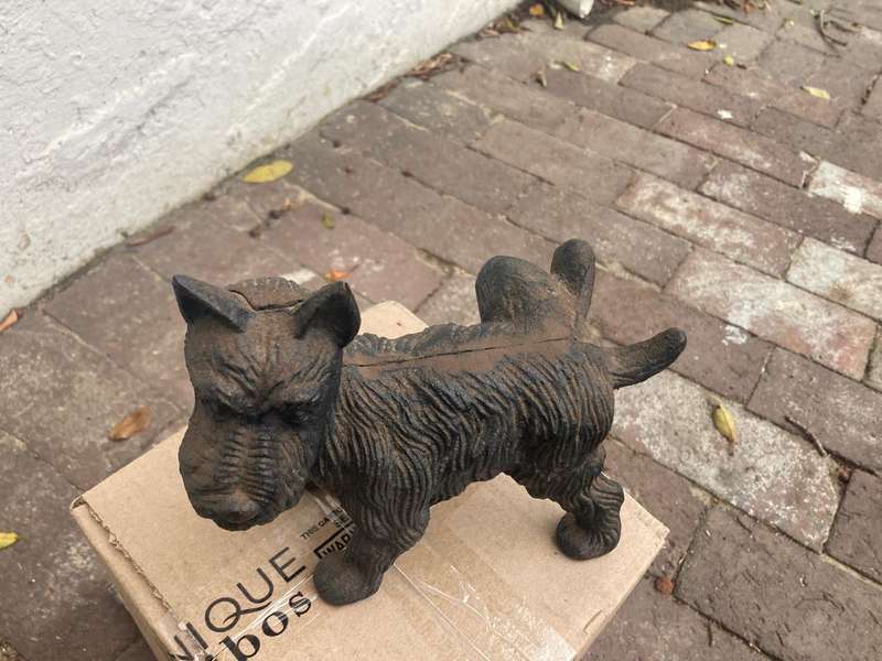 Cast Iron Scotty Dog Doorstop ( 20 x 16 cm )