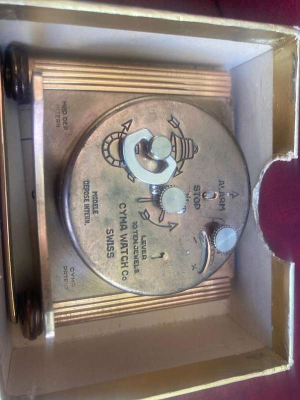 Swiss Cyma Travel Clock