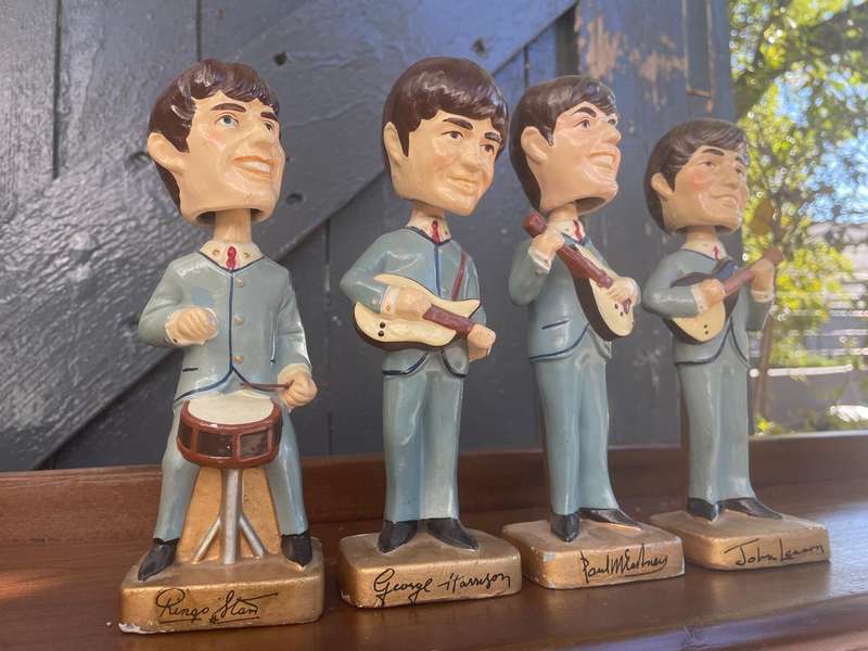 Rare set of Beatles Bubblehead Dolls circa 1964