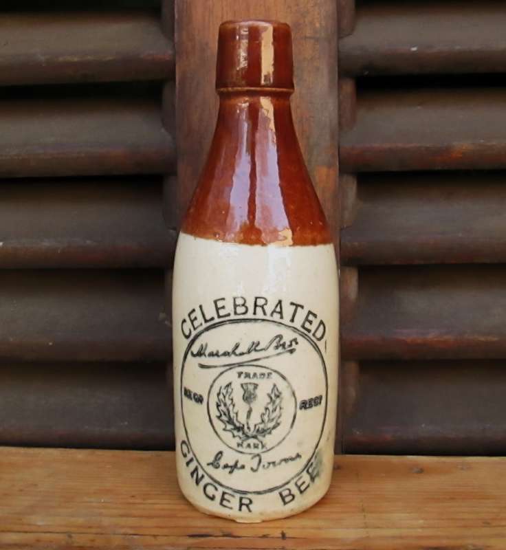 MARSHALL BROS CAPE TOWN GINGER BEER BOTTLE