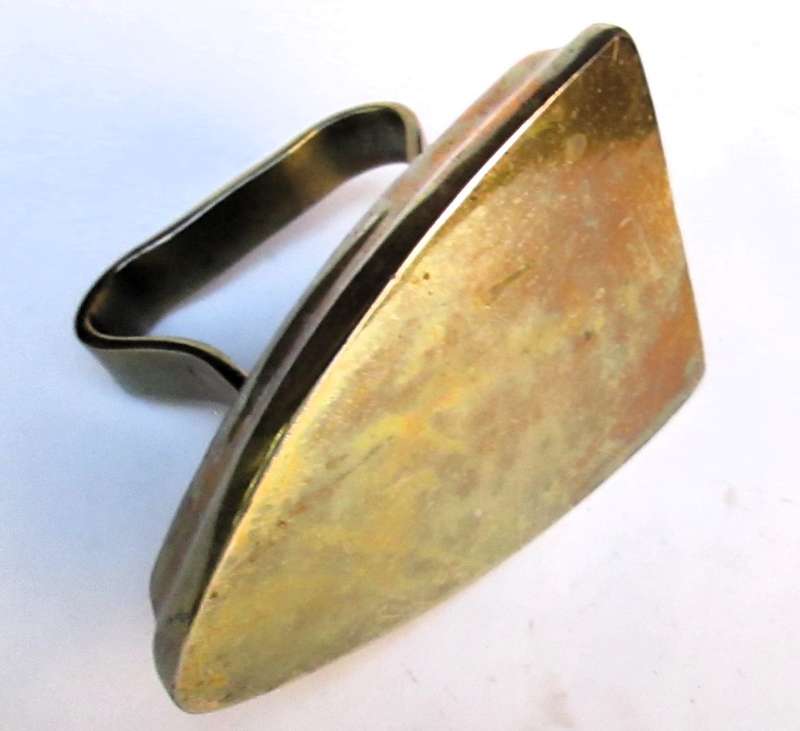 COAL STOVE IRON BRASS PLATED