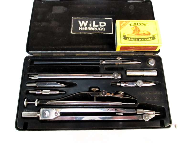 WILD HEERBRUGG COMPASS SET/DRAWING INSTRUMENTS