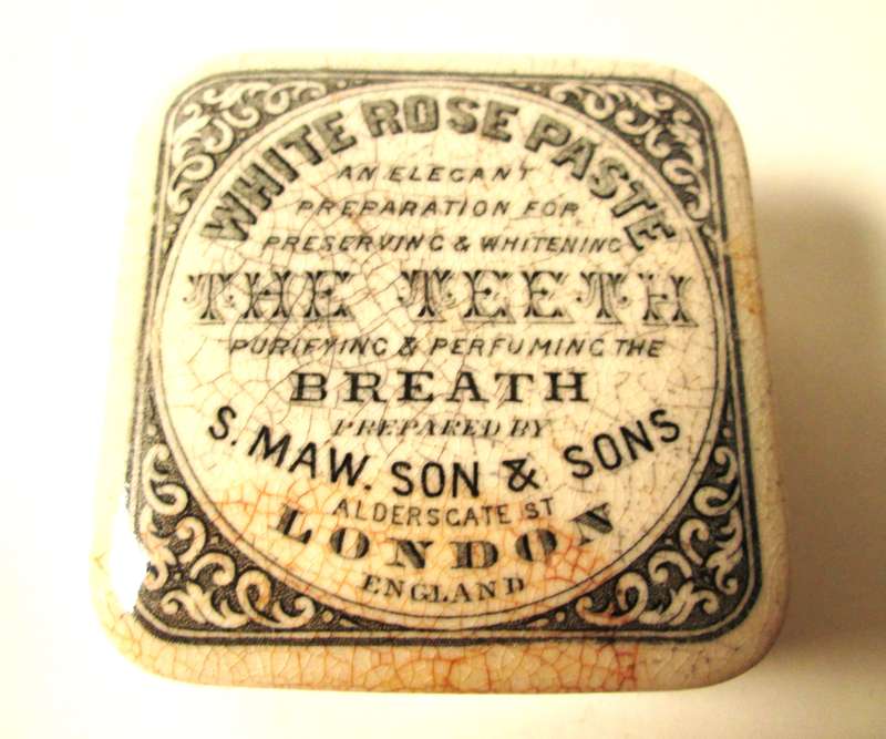 WHITE ROSE PASTE TOOTH PASTE POT AND LID