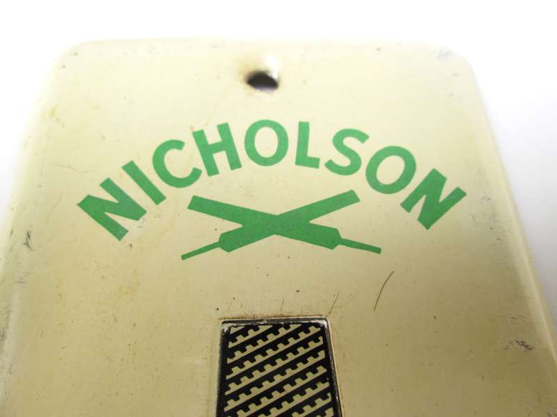 NICHOLSON FILE ADVERTISING THERMOMETER